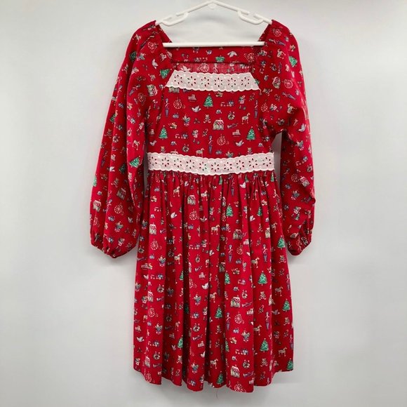 Handmade Other - Handmade Christmas Dress Girls 6? Used